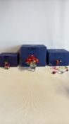 Swarovski boxed crystal Christmas figurine collection