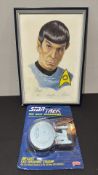 Star Trek lot: framed signed limited-edition print ‘Starfleet Science Officer Commander Spock’ by