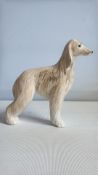Anita Harris Afghan hound signed in gold