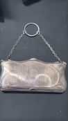 Victorian silver purse Chester hallmark date lette