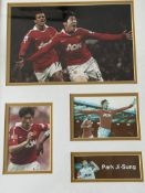 Framed signed montage Park Ji-Sung (no coa) togeth