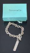 Tiffany & Co silver charm bracelet