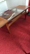 Teak and glass mid-century G-Plan coffee table