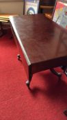 Regency mahogany pedestal Pembroke table (dining table)