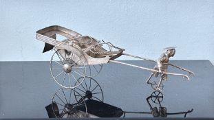 Made in Hong Kong silver rickshaw Weight 90g
