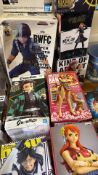 Approx. fifteen boxed Japanese anime and film character prize figures, Banpresto/Bandai, 2020s