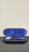 Silver spoon in plush fitted case Weight 39g