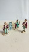 German porcelain salon-scene figural group, model 633