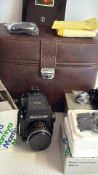 Mamiya 645 1000S camera kit with lens, finder, cassette and case