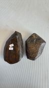 Two Tiger Iron Banded Iron Formation Specimens