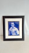 Small framed photograph Wilf McGuiness