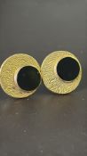Pair of 9ct gold cufflinks Weight 9.7g