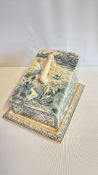 Late Victorian Burgess & Leigh â€˜Cheshireâ€™ transferware cheese dish and cover