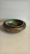 Chinese cloisonnÃ© enamel low bowl