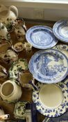 Mason's Ironstone 'Mandalay' and blue & white transferware, c. 30 pieces