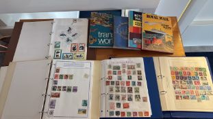Collection of world stamp albums with mixed stamps