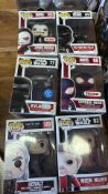 Collection of nine boxed Funko Pop! vinyl figures