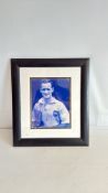 Signed black & white photograph 'Tom Finney' with