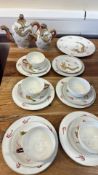 Japanese Dragonware Lithophane Tea Service, 18 pieces