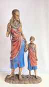 The Leonardo Collection â€œMasaiâ€ resin figure group, 2003