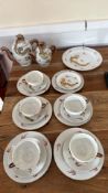 Japanese Dragonware Lithophane Tea Service, 18 pieces
