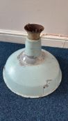 Industrial Enamel Pendant Lampshade, c.1950s