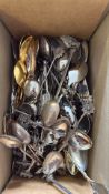 Large collection novelty spoons