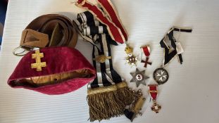 Masonic Knights Templar & Red Cross of Constantine regalia set