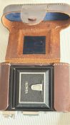 Zeiss Ikon â€œIkontaâ€ Folding Camera with Leather Case