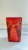 Anita Harris sunburst vase signed in gold