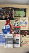 Manchester united memorabilia, programs from the 6