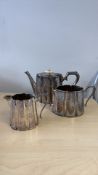 Victorian Silver plated 3 piece tea set