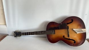 Vintage Hofner Archtop Acoustic Guitar with Stagg Case