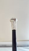 Silver top walking cane London