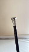 Silver top walking cane London