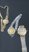 3x Ladies wristwatches