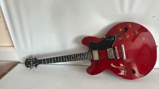 Epiphone Dot Cherry semi-hollow electric guitar, 2017