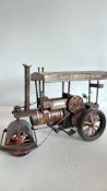 Painted Tin Model Steam Road Roller