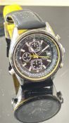 Gents Blue Angles WR200 eco drive world chronograp