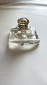 Victorian glass inkwell