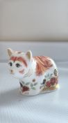 Royal crown derby kitten spice collectors guild go