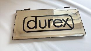 Glass Durex mirror