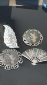 4 Silver brooches