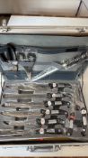 Offenbach â€˜Profilineâ€™ stainless-steel knife set in aluminium case