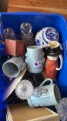 Assorted ceramics and glassware box lot