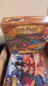 1st Edition 'Harry Potter and the Deathly Hallows' and Harry Potter board games, trinket box (4)