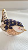Royal crown derby wren silver stopper