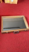 Wooden counter top display case