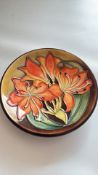 Moorcroft Natal Lily pin dish gold members piece 2