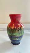 Anita Harris swan vase signed in gold